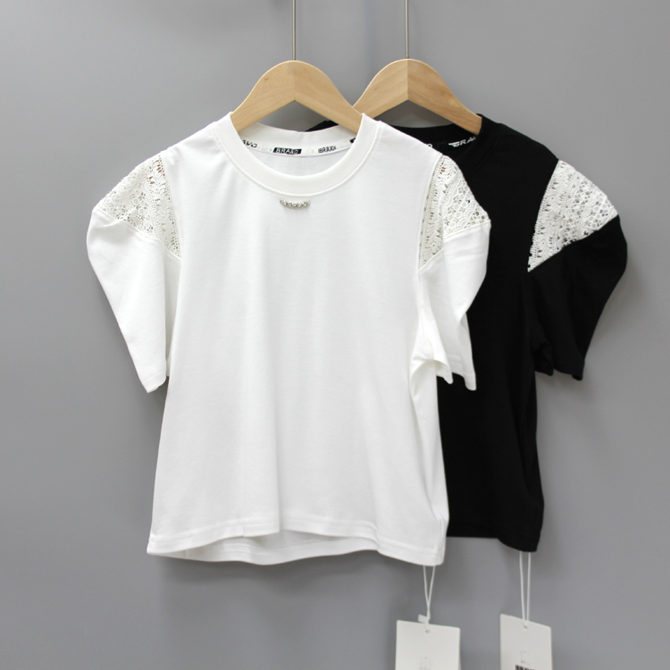 G布rui欧120-160夏品牌童装折扣/大童薄款纯棉短袖T恤衫88080二色