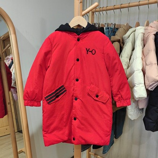 S-Y家110冬装 品牌折扣童装/儿童休闲棉衣外套12204红