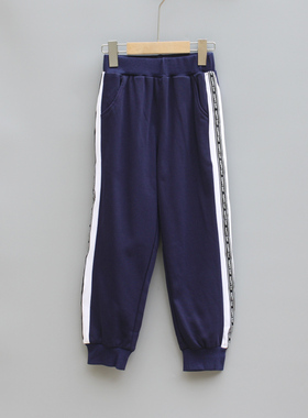 T亚系列130-150春秋装 童装品牌折扣/童纯棉休闲运动长裤51182兰