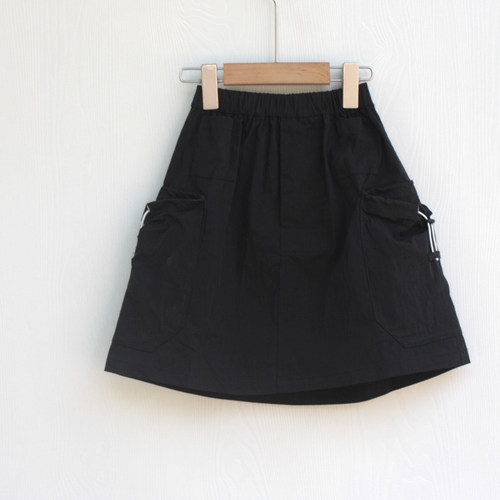 AJ末系列120-140夏装Ⅱ 品牌童装折扣/女童棉短裙半身裙0347黑