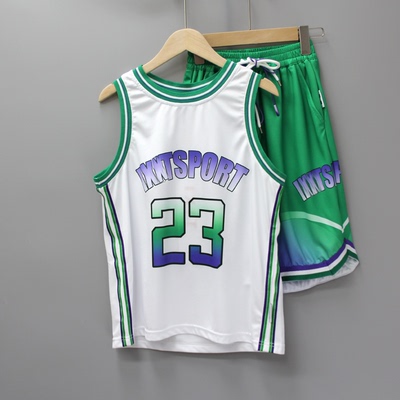 J-I家130-170夏品牌童装折扣/大童速干短袖T恤+短裤两件5968绿