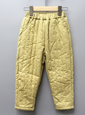 K-PM家110秋冬品牌折扣童装/儿童夹棉加绒休闲长裤23505卡