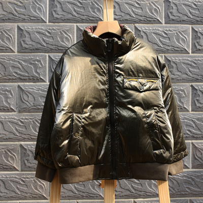 羽绒服110-160品牌折扣中厚无帽