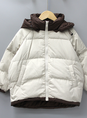 S-Y家110冬装 品牌折扣童装/儿童羽绒服加厚外套64006浅卡