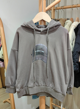 Y淘tao家110春秋 品牌童装折扣/儿童带帽套头卫衣衫782二色