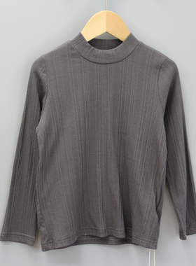 G安系列80-120秋冬 品牌童装折扣/儿童舒适打底衣衫上衣17809深咖