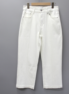 83805代系列品牌折扣27-30法棍牛仔裤女春夏新款柔软九分显瘦高腰