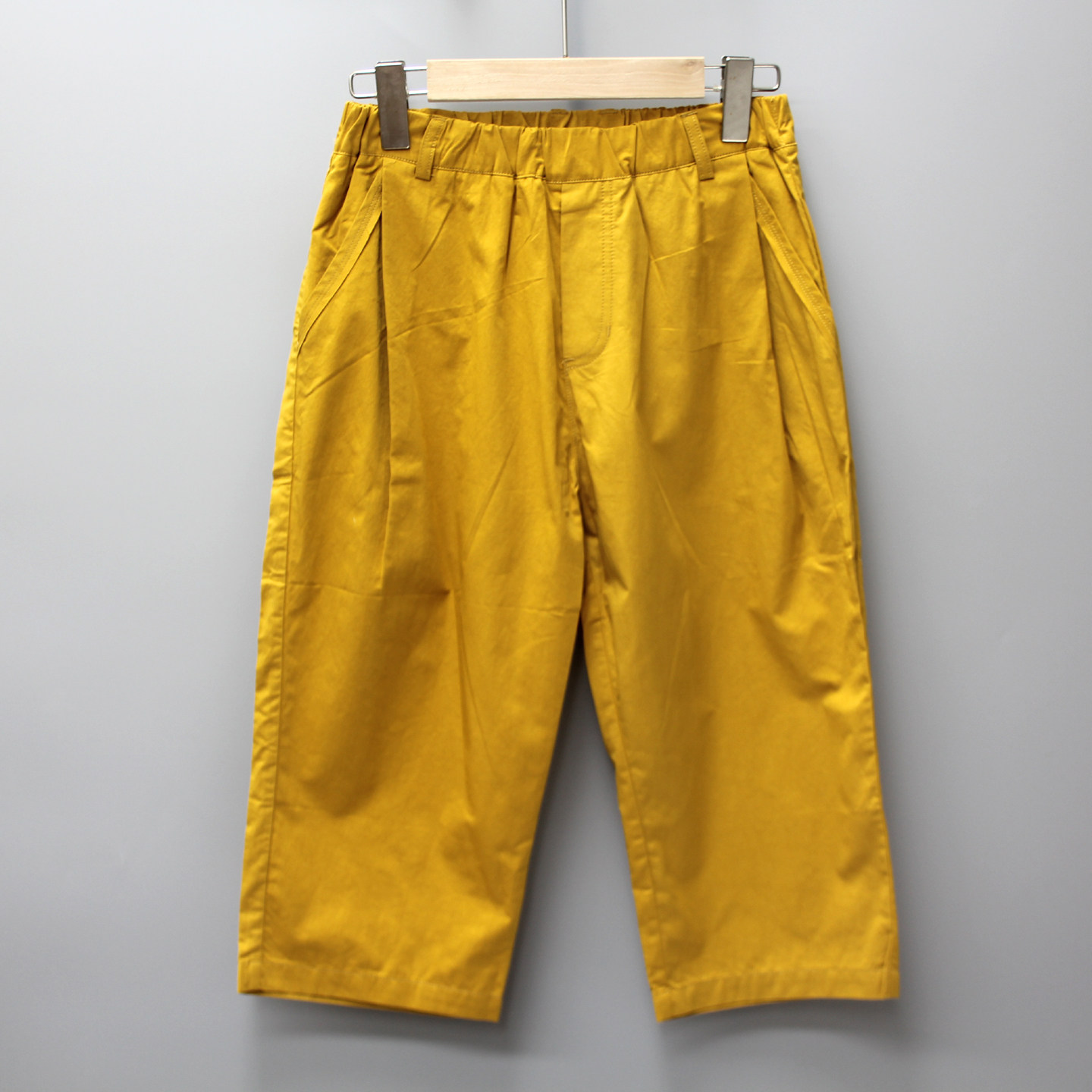 K-HO家160春夏品牌童装折扣儿童工装棉休闲八九分裤11357黄