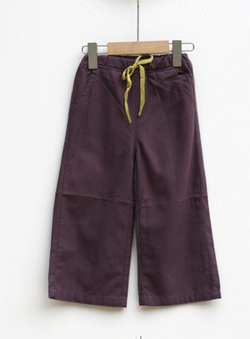 G子系列100秋装 品牌童装折扣/儿童纯棉休闲阔腿长裤82088红