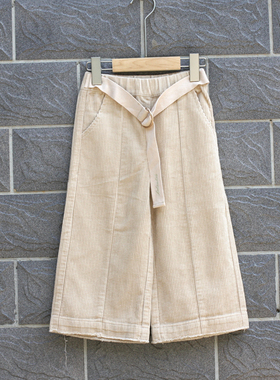 S柏系列130春秋装 品牌童装折扣/儿童灯芯绒休闲长裤04336杏