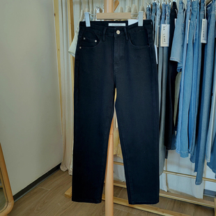 女春夏新柔软长裤 烟管牛仔裤 显瘦高腰 27码 82391代家品牌折扣25