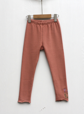 S禾系列160春秋装 品牌童装折扣/女童纯棉薄款打底裤48523粉