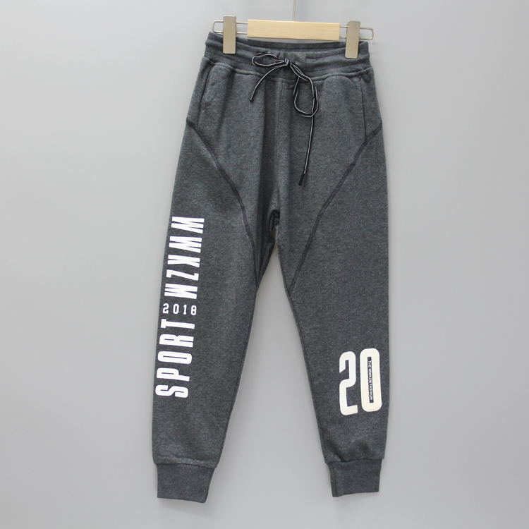 长裤运动休闲纯棉裤子9603中灰