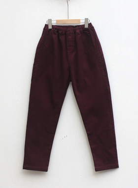 拉系列160春秋装 品牌折扣童装/儿童纯棉休闲舒适长裤54131紫红