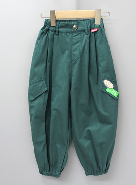 GD安系列120春秋 童装品牌折扣/儿童纯棉休闲长裤23656绿