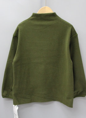 Y吾系列120/130秋冬品牌童装折扣儿童柔软打底长袖上衣T恤05067绿