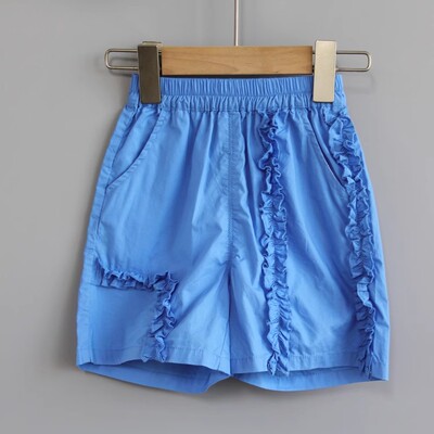 福利T吾系列80-120夏Ⅲ品牌童装折扣儿童简约休闲五分中裤08059兰