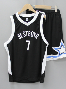 R百系列160/170夏品牌童装折扣/大童速干无袖T恤+短裤两件87098黑