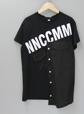 厘系列130-170夏装 品牌童装折扣/儿童纯棉短袖长款T恤28062二色