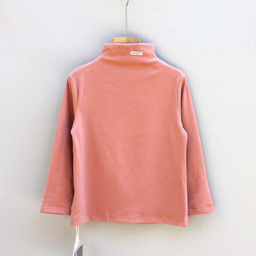 T衣ch家110-160春秋Ⅲ品牌折扣童装/童德绒立领长袖打底衫29008红