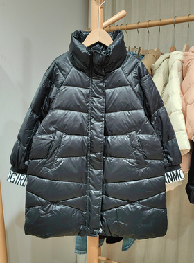 KYS-M家110冬装 品牌折扣童装/童羽绒服休闲加厚外套16936黑