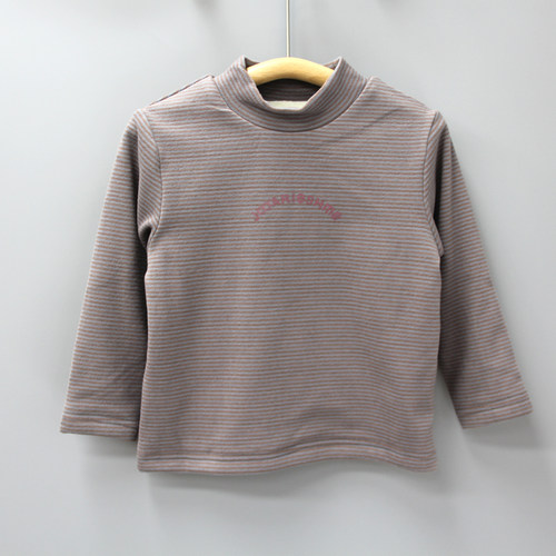 J-JOY家90-120秋冬品牌童装折扣/儿童加绒柔软打底T恤衫30304咖