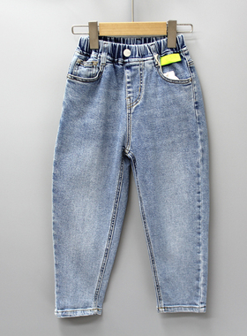 G-XZTX家120春夏 品牌折扣童装/大童休闲牛仔中薄长裤1860兰