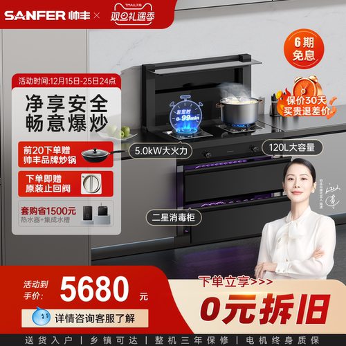 补贴立减20%帅丰TJ1消毒款集成灶