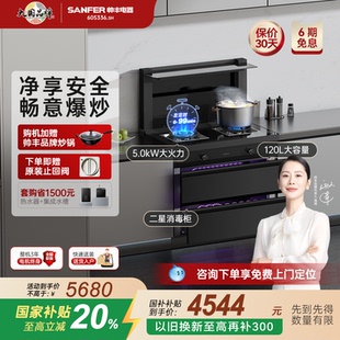 3B二星消毒柜集成灶油烟机燃气灶一体灶家用灶 补贴20% 帅丰TJ1