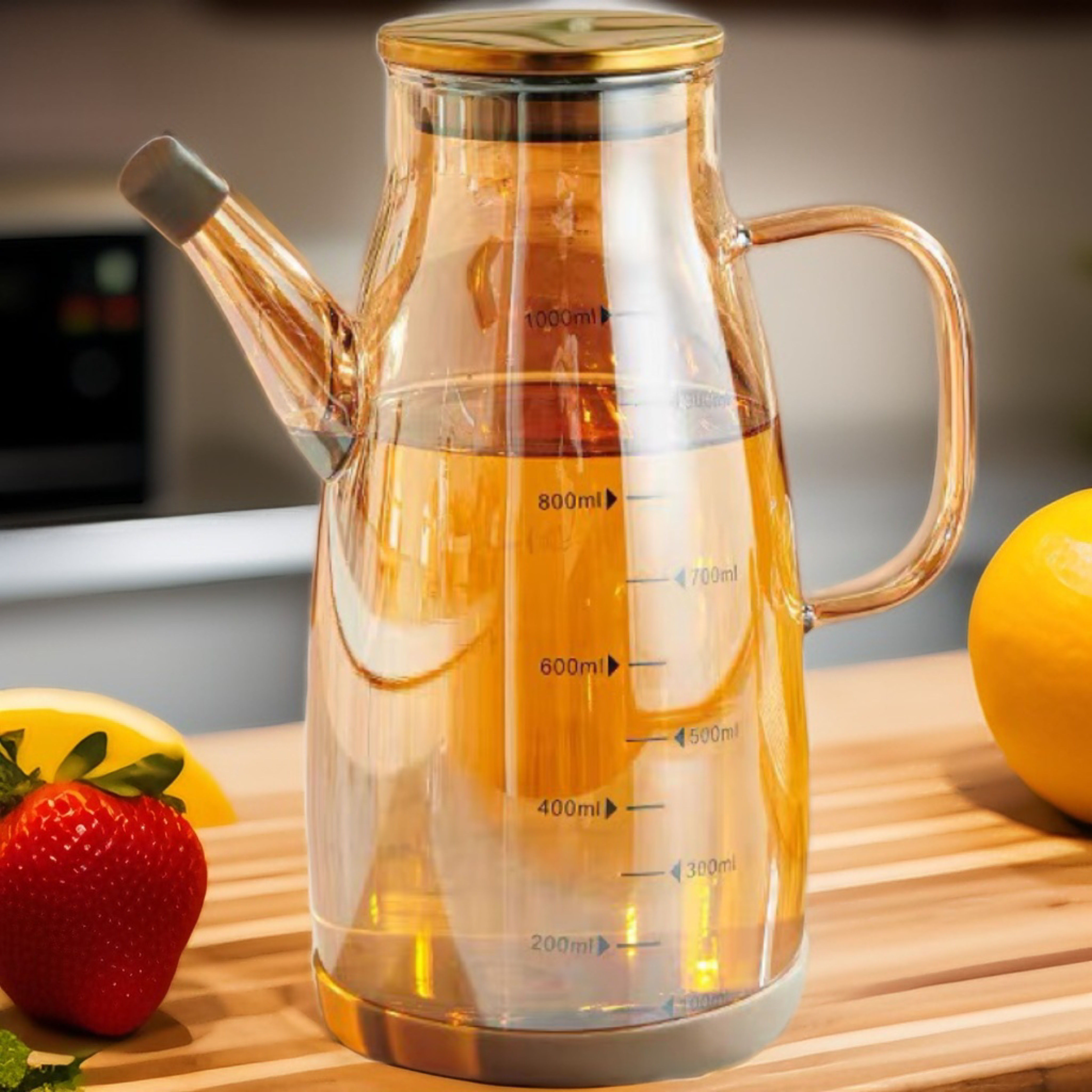 厨房用品玻璃油壶食品级大容量 油瓶家用厨房不挂油食品级