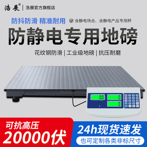 防静电地磅秤称重抗高压称小型地磅1-2吨3吨电子秤加厚称颗粒布料