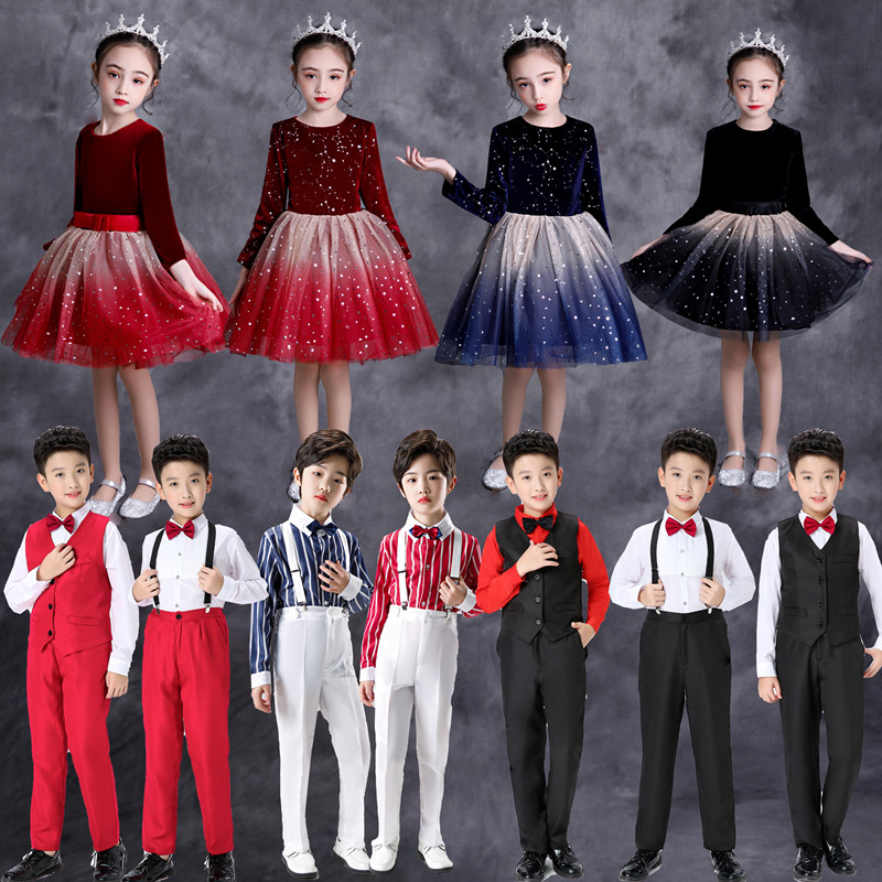 六一儿童演出服小学生大合唱纱裙
