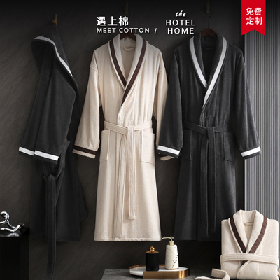 冬季洗完澡穿的五星级酒店浴袍男女士睡衣2025新款吸水速干加厚棉