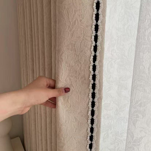 窗帘花边法式赫本风窗纱幔头拼接绒带水溶小边抱枕包边镶边装饰