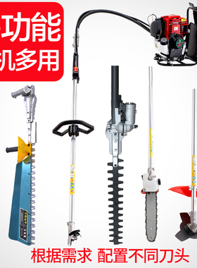 四冲程背负式汽油发动机五合一割草机绿篱机高枝锯剪茶机华盛动力