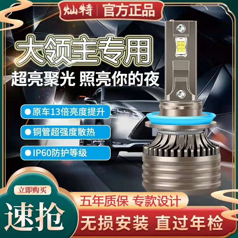 17-21款中兴大领主大灯改装led近光灯远光灯雾灯车灯超亮强光灯泡
