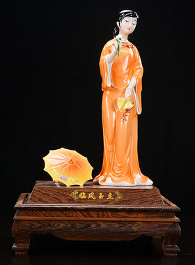 陶瓷人物古典美女风德化工艺品