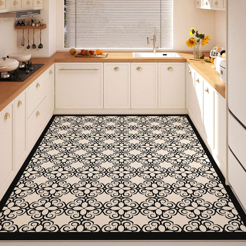 厨房地垫防滑防油可擦免洗pvc垫子防水防污整铺地毯家用皮革垫子,居家布艺,厨房地垫,淘宝优惠券,粉丝福利购,淘宝优惠卷
