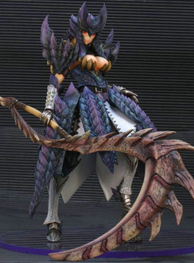 动漫WF2011夏 怪物猎人煌黑龙装女剑士 GK 手办模型 白件模 现货