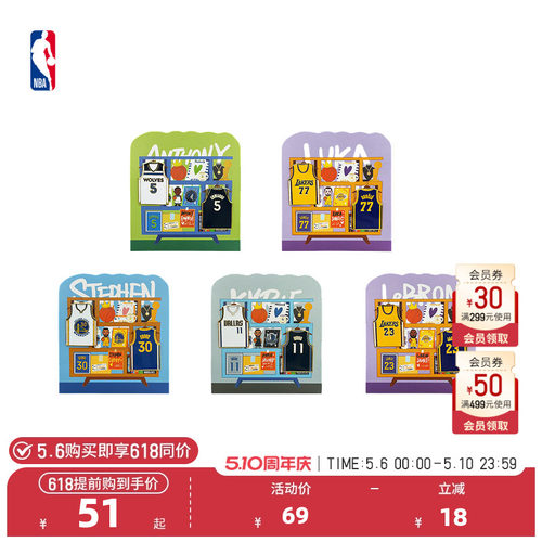 NBA官方球员号码系列徽章