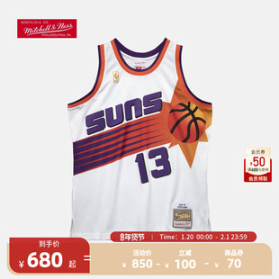 Mitchell&Ness NBA复古球衣SW太阳队1996-97赛季纳什主场篮球服
