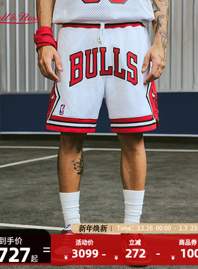 NBAMITCHELL & NESSNBA官方JUSTDON联名运动休闲速干篮球裤男