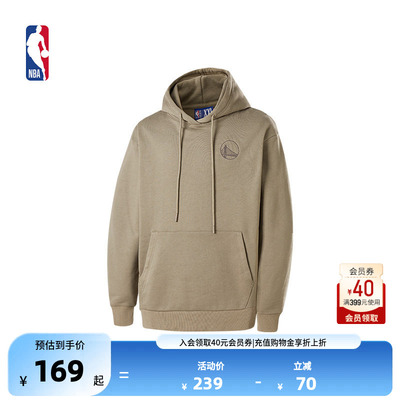 NBA官方正品勇士/湖人篮球生活系列早秋男女同款运动连帽卫衣