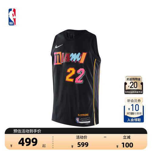 NIKE热火吉米·巴特勒速干球衣