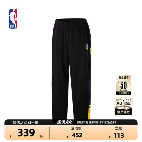 NBA官方勇士/湖人快船王朝系列中性户外运动休闲长裤