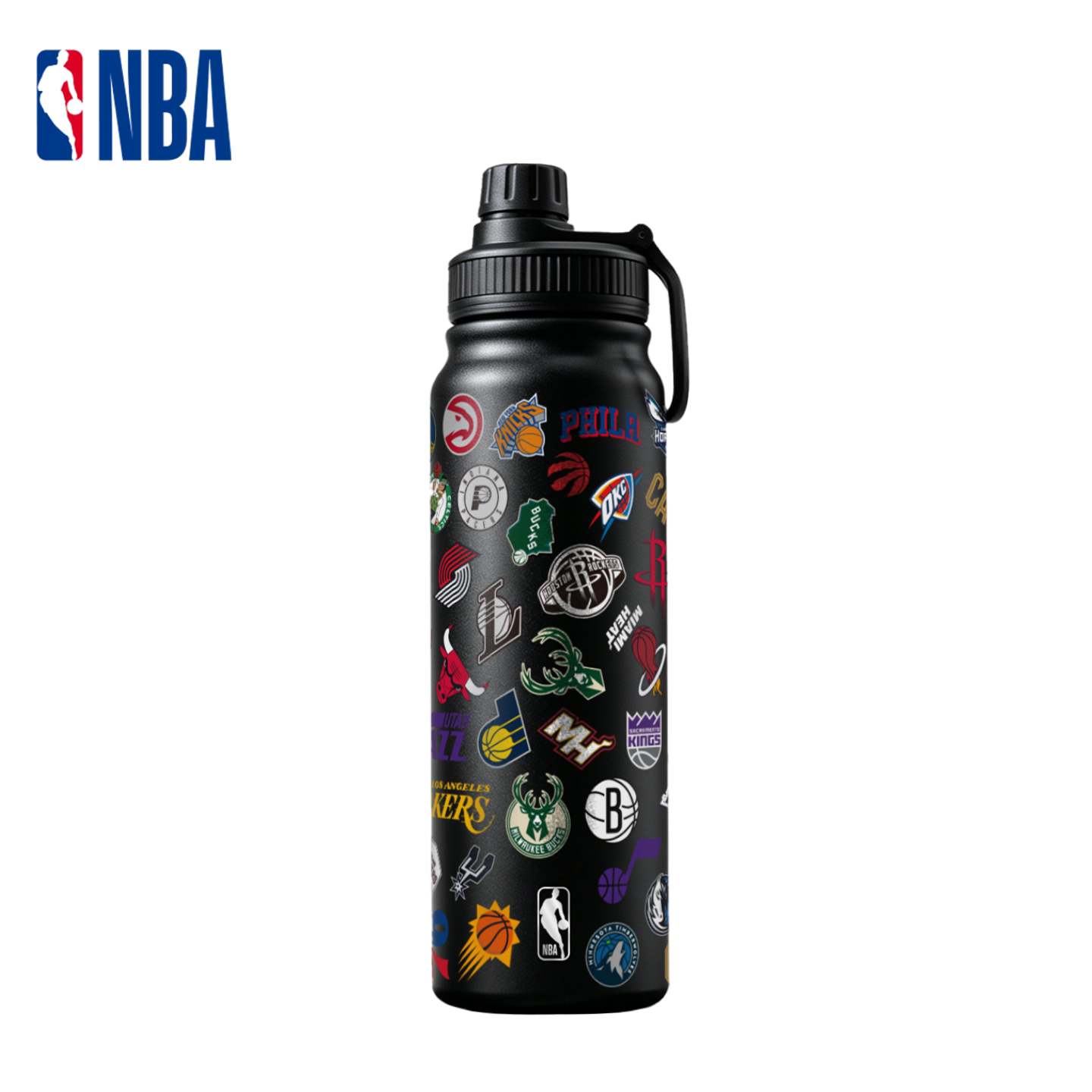 NBA官方球队印花太空壶780ml图片