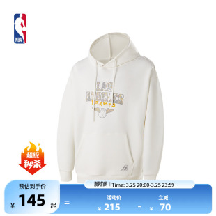 连帽卫衣 太阳队彩绘球场系列中性合体版 NBA官方勇士 湖人