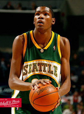NBA官方Mitchell&Ness超音速队杜兰特复古SW球衣篮球服