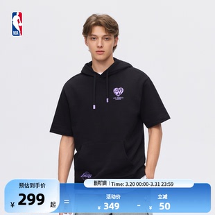 连帽卫衣 周末系列男女短袖 NBA官方勇士 湖人篮球春季