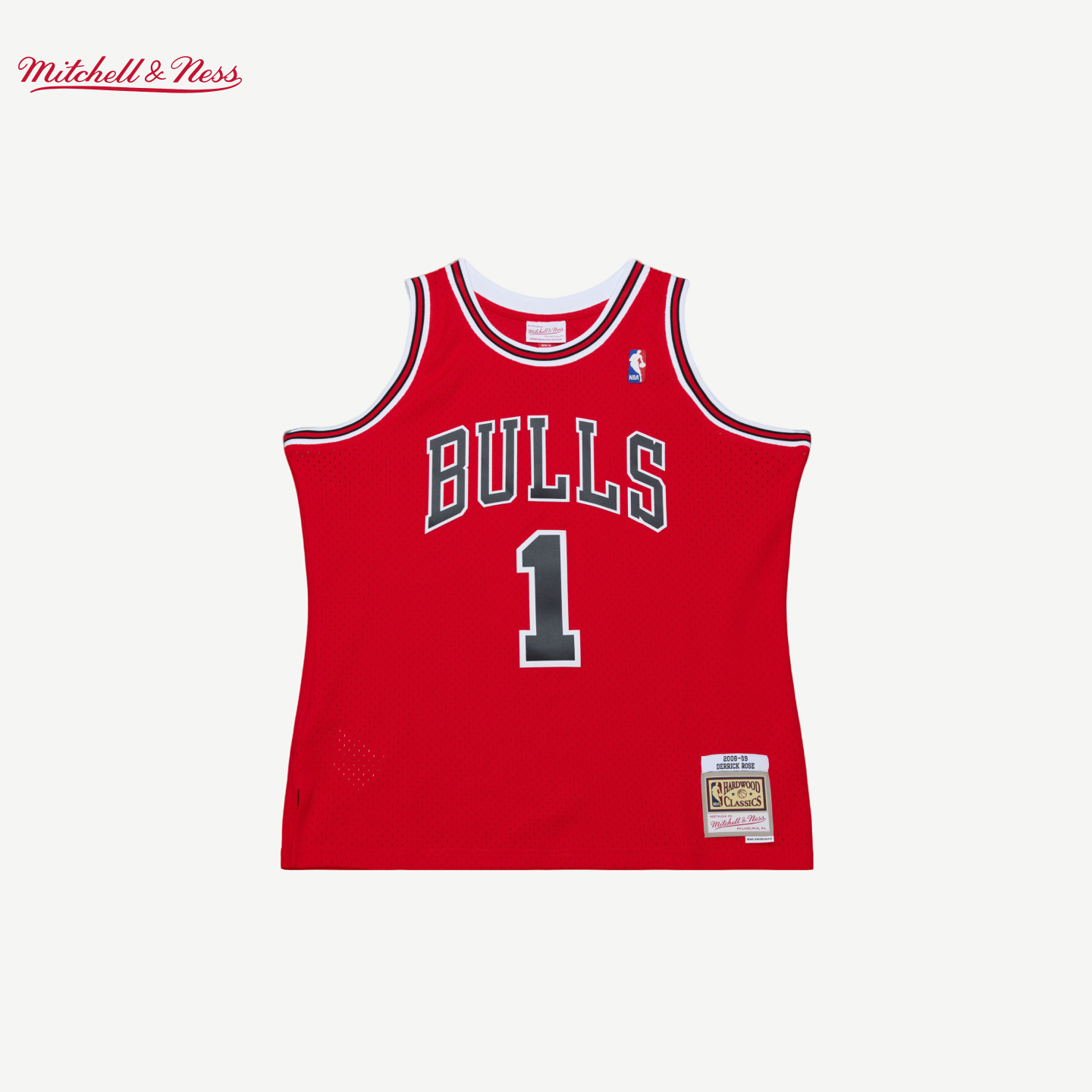 NBA官方MN芝加哥公牛德里克罗斯美式复古球迷版退役球衣篮球服